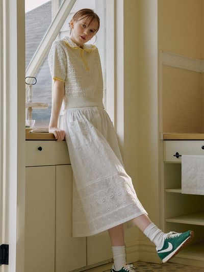 OTHEMENT by vocavaca Eyelet Lace Skirt