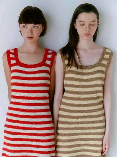 OTHEMENT by vocavaca Hannah Scallop Knit Mini Dress _3 Colors