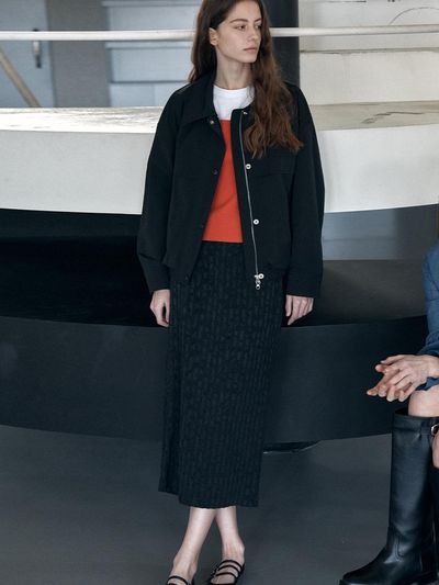 OTHEMENT by vocavaca OTHEMENT Stripe Jacquard H-line Skirt (VC2533SK401M)
