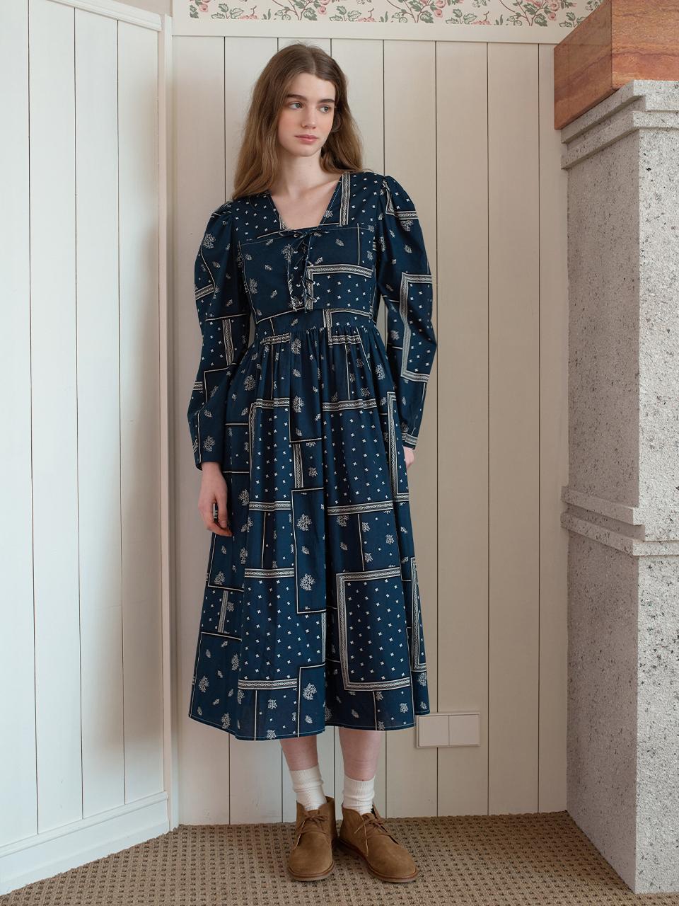 OTHEMENT by vocavaca Paisley Pattern Dress - 2colors