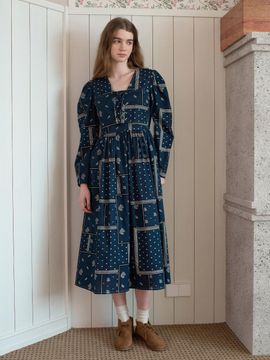 OTHEMENT by vocavaca Paisley Pattern Dress - 2colors
