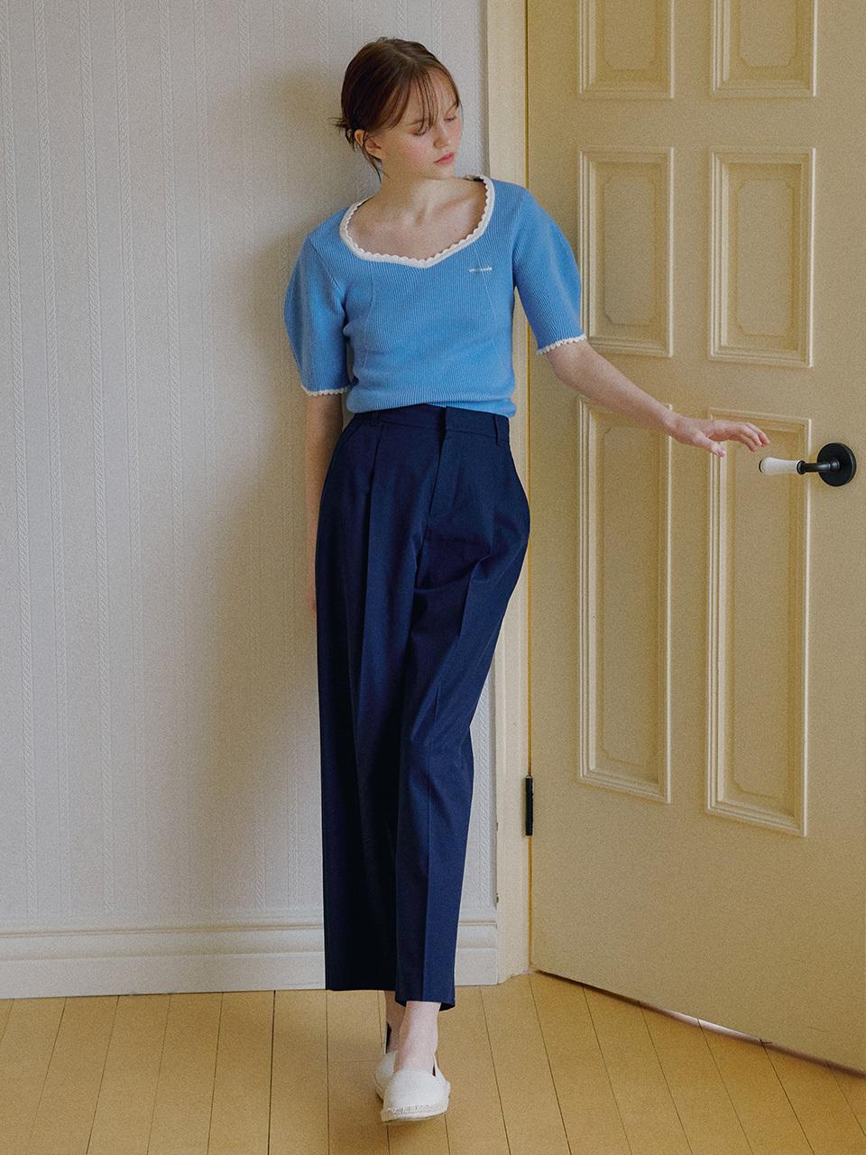 OTHEMENT by vocavaca Single Pleated Tapered Pants - 2colors