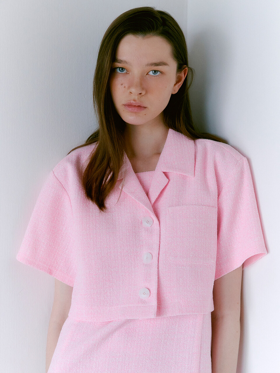OTHEMENT by vocavaca Summer Tweed Crop Blouse _2 Colors