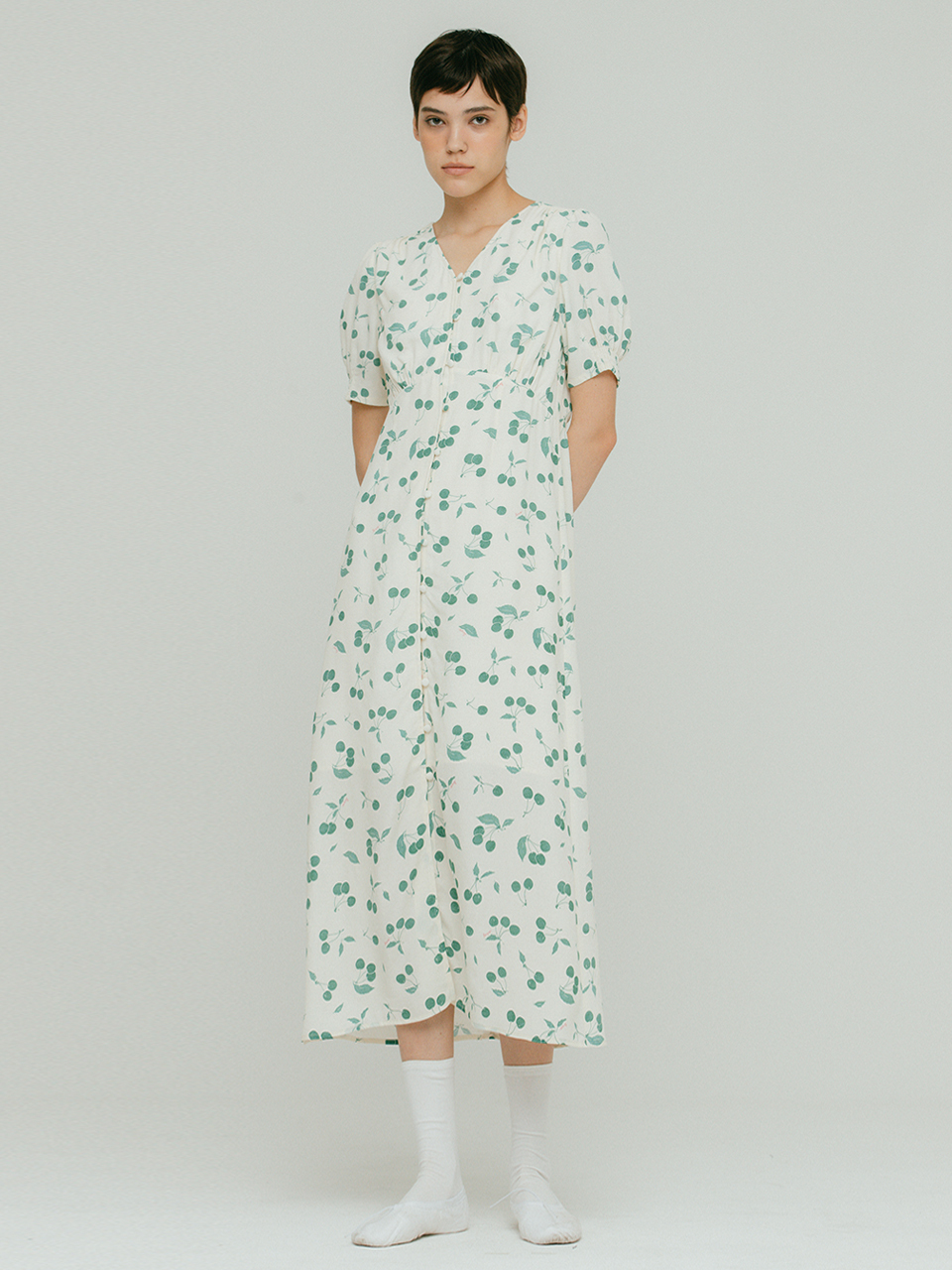OTHEMENT by vocavaca V-Neck Summer Dress_2 Colors