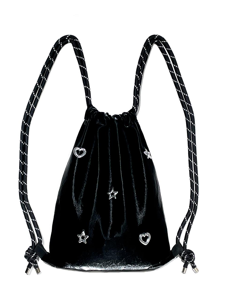 OTHER-worldly Heart Star Gym Backpack [Black]