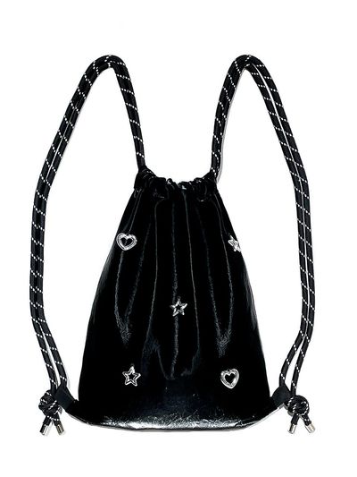 OTHER-worldly Heart Star Gym Backpack [Black]