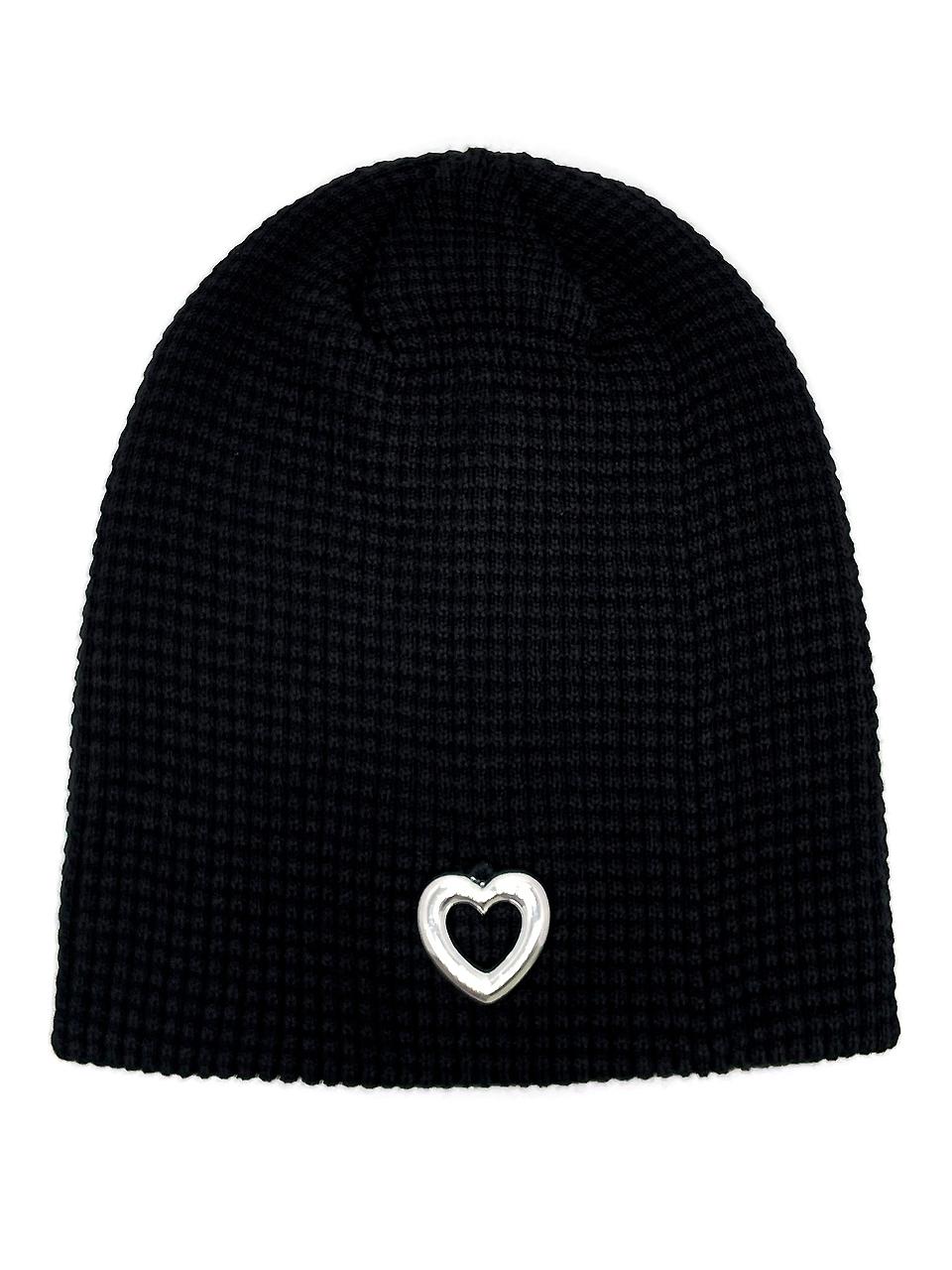 OTHER-worldly Heart Summer Knit Beanie [Black]