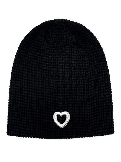 OTHER-worldly Heart Summer Knit Beanie [Black]