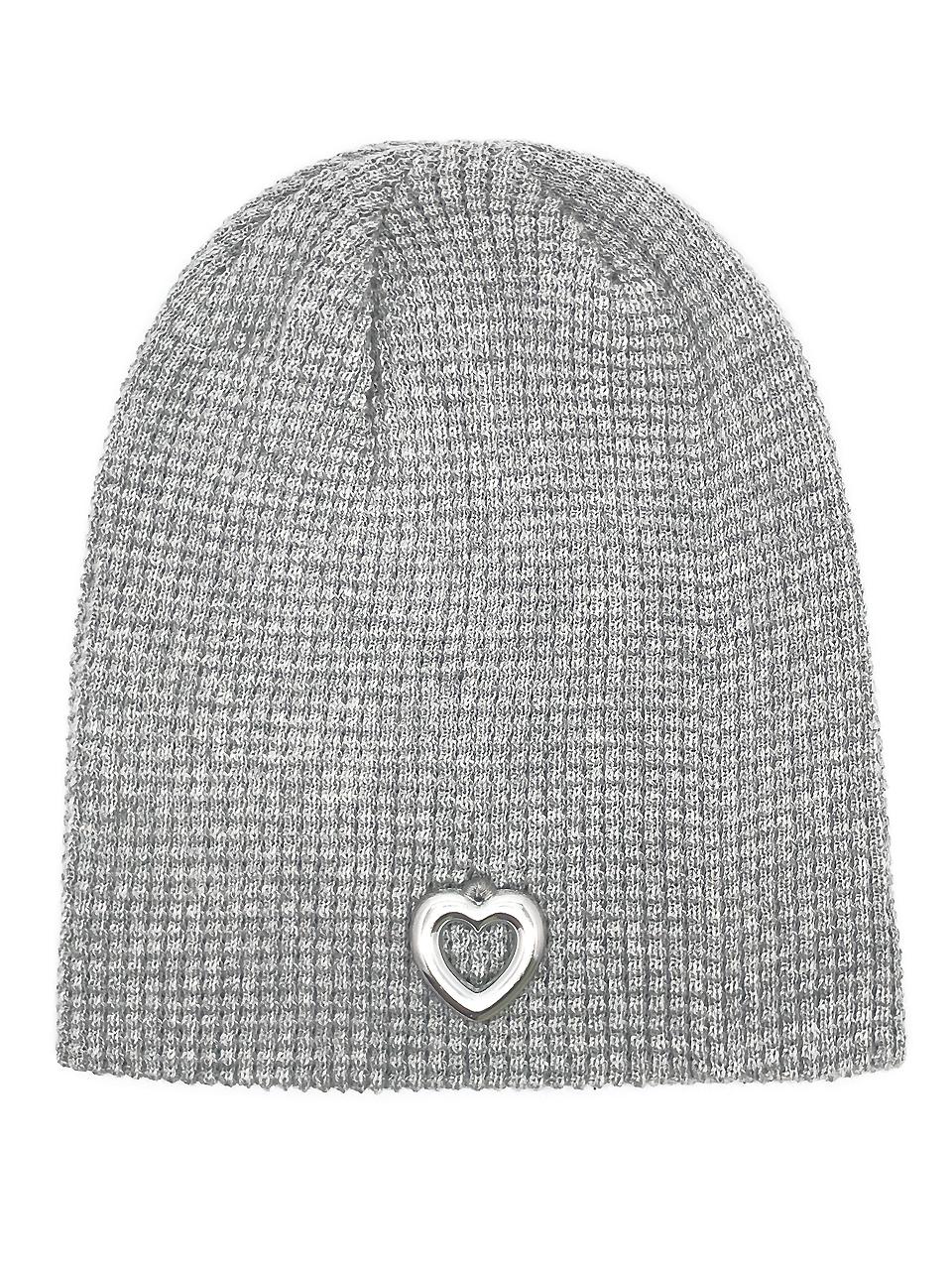 OTHER-worldly Heart Summer Knit Beanie [Gray]