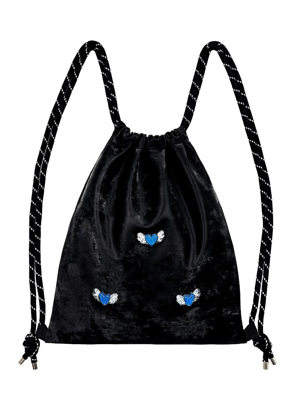 OTHER-worldly Heart Wings Gym Sack Backpack [Blue]