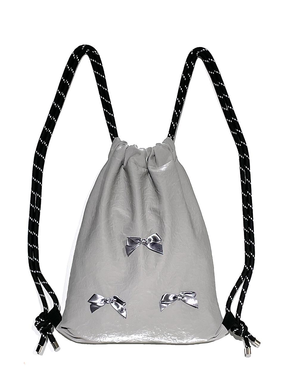 OTHER-worldly Ribbon Gym Sack Backpack [Gray]