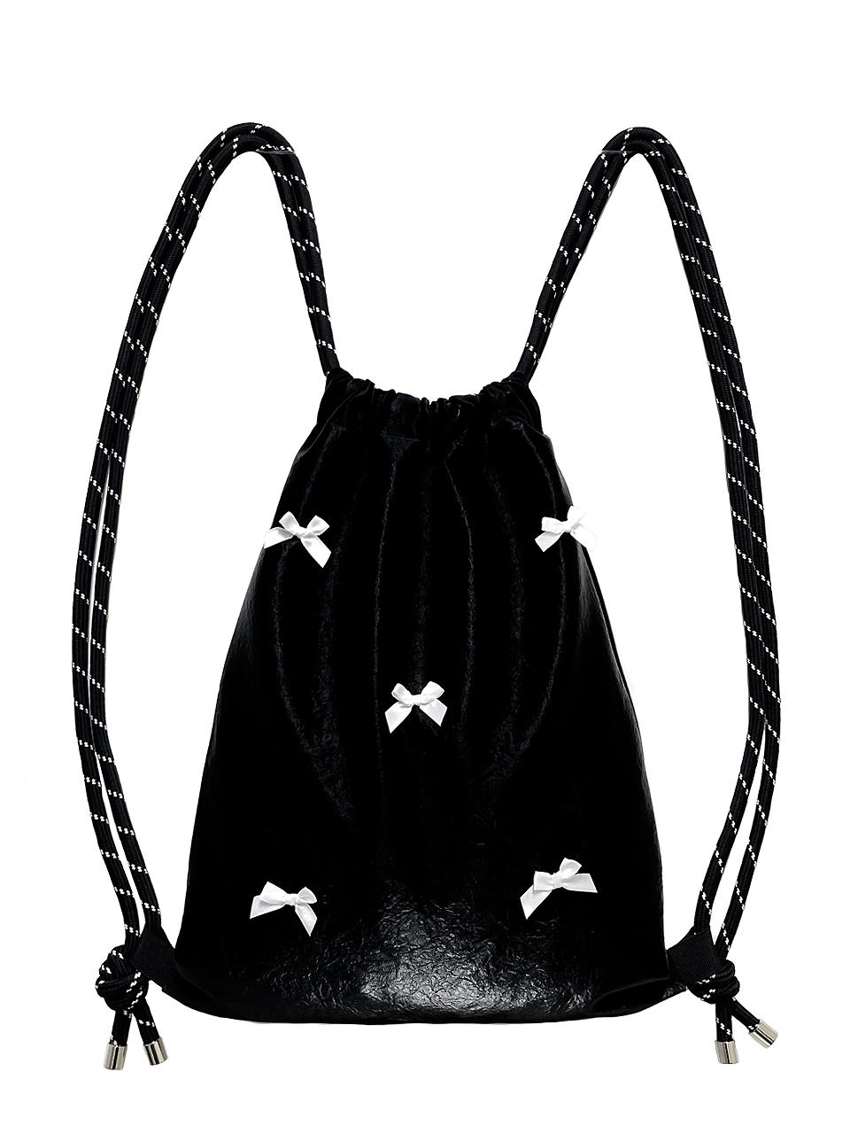 OTHER-worldly Ribbon Gym Sack Backpack [WHITE]