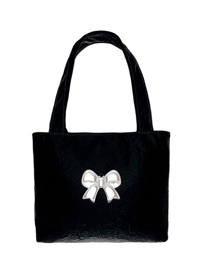 OTHER-worldly Ribbon Mini Tote Bag [Silver]