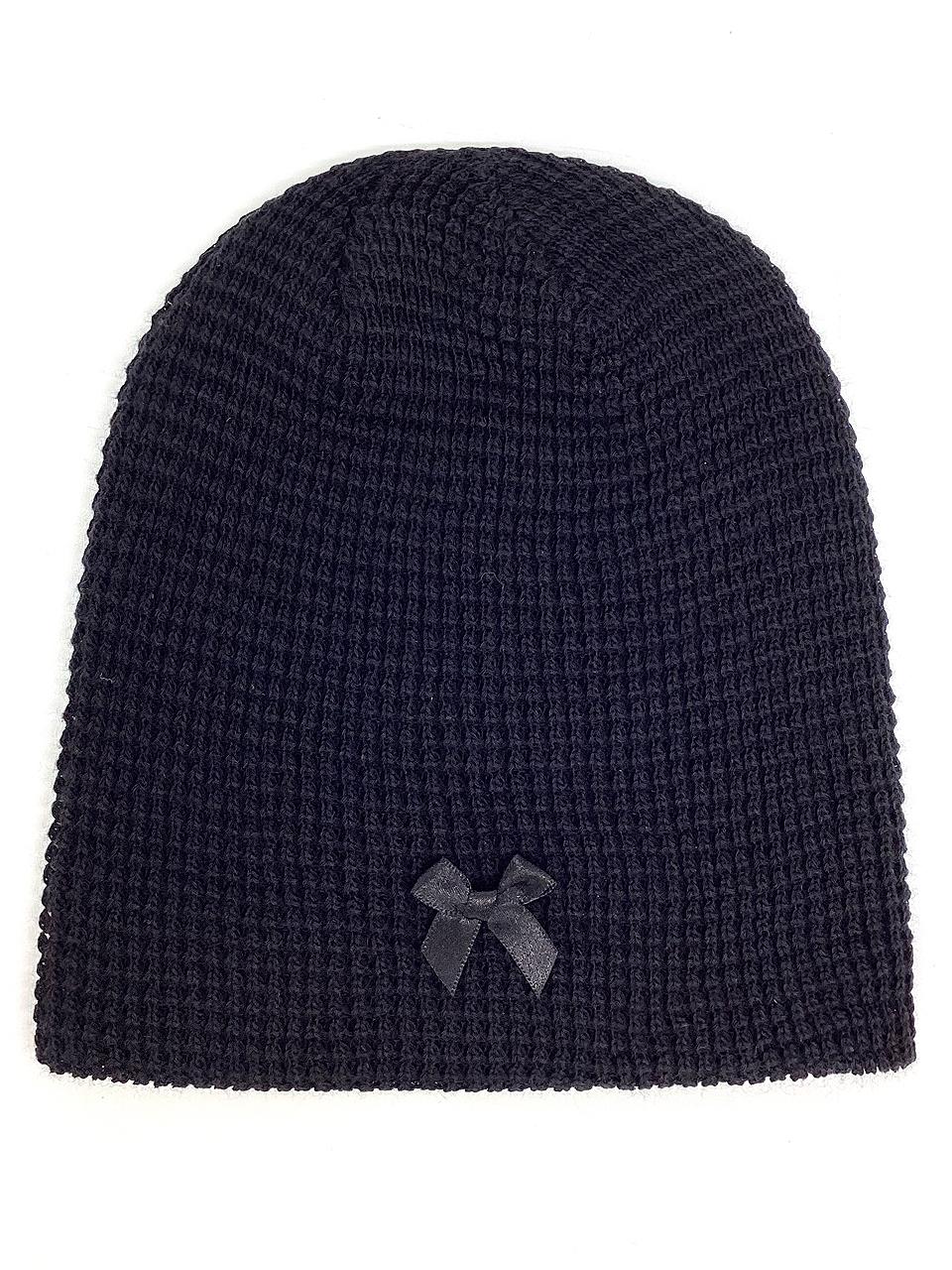 OTHER-worldly Ribbon Summer Knit Beanie [Black]