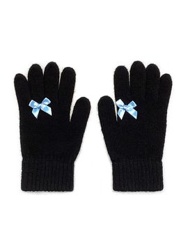 OTHER-worldly Ribbon Wool Gloves [Blue]