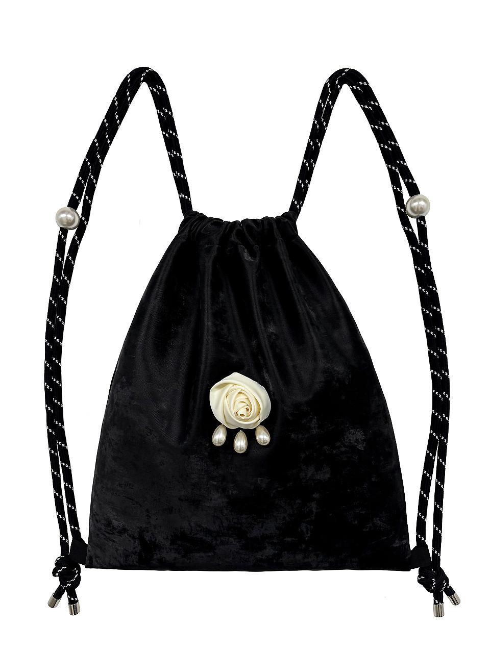OTHER-worldly Rose Drop Pearl Gym Backpack [Black]