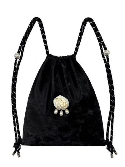 OTHER-worldly Rose Drop Pearl Gym Backpack [Black]
