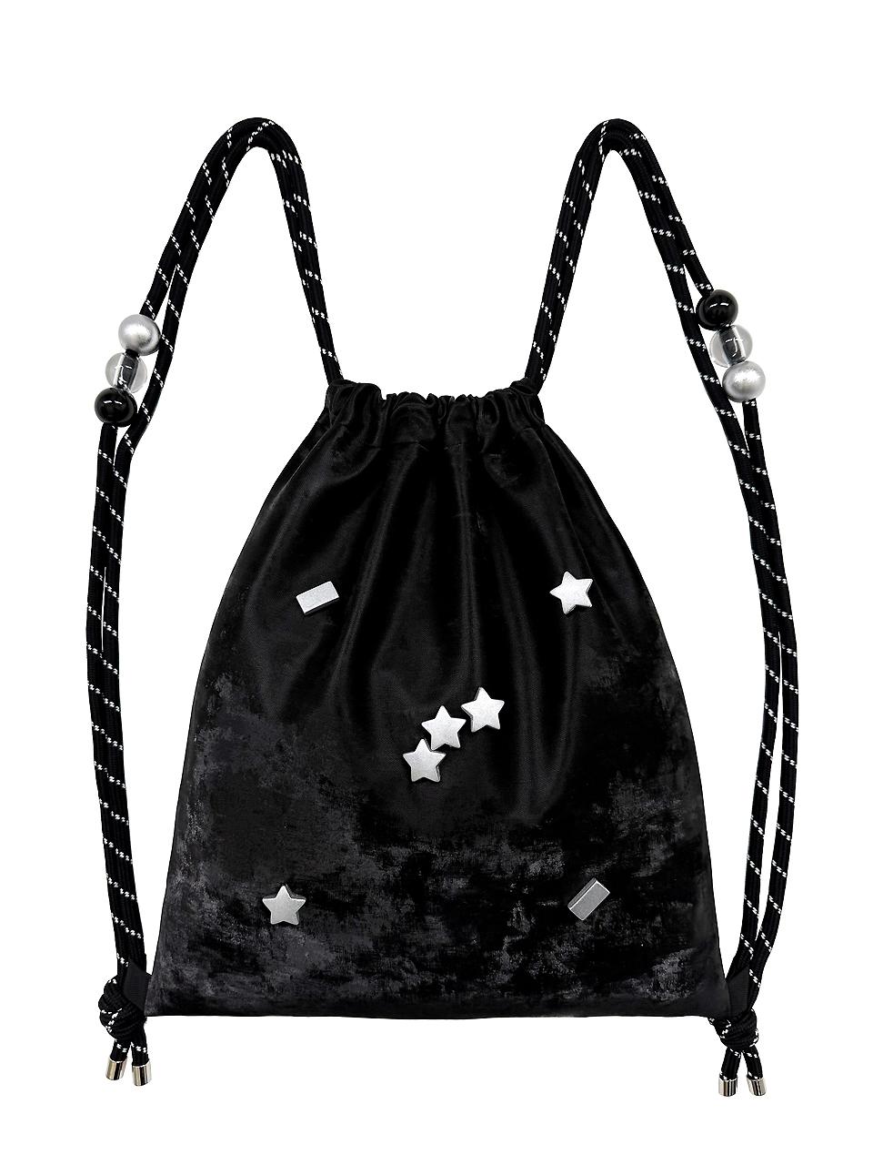 OTHER-worldly Silver Star Gym Backpack [Black]