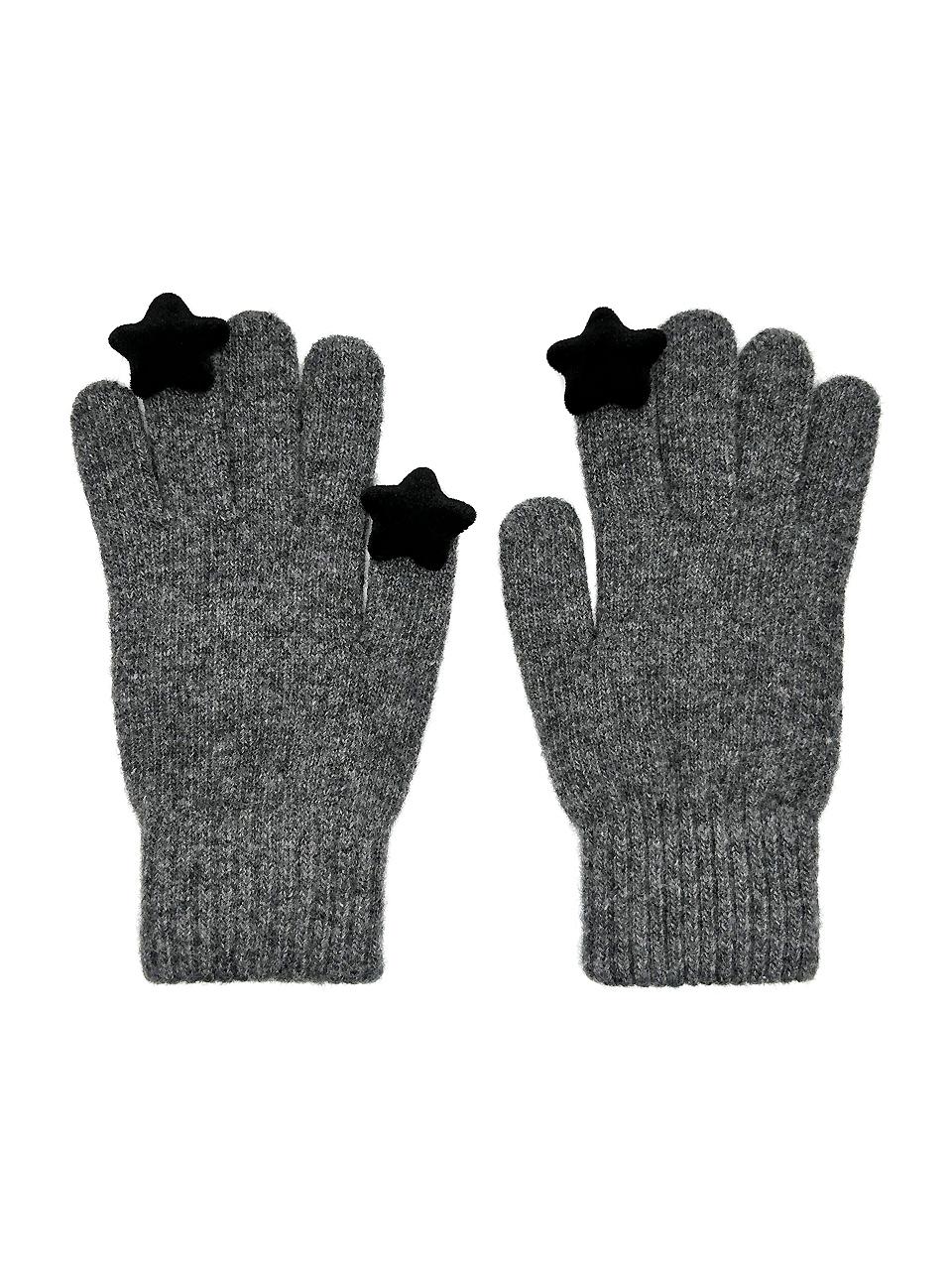 OTHER-worldly Star Wool Gloves [Grey]
