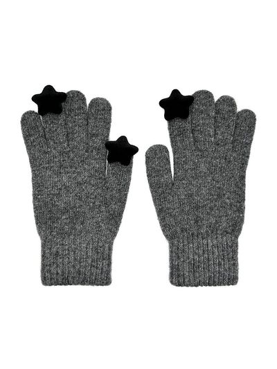 OTHER-worldly Star Wool Gloves [Grey]
