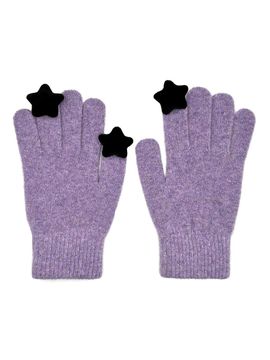 OTHER-worldly Star Wool Gloves [PURPLE]