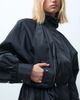 & Other Stories & Other funnel neck jacket with cinch waist in black - 2