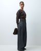 & Other Stories & Other Stories 100% wool cuffed sleeve v neck fitted cardigan with buttons in dark brown - 3