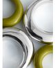 & Other Stories & Other Stories 2-pack stackable hoop earrings in green and silver-Multi - 2