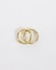 & Other Stories & Other Stories 2 pack stackable wave rings in gold - 2