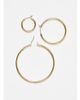 & Other Stories & Other Stories 3 pack mixed size hoop earrings in gold - 2