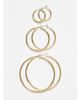 & Other Stories & Other Stories 3 pack mixed size hoop earrings in gold - 3