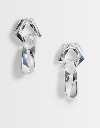 & Other Stories & Other Stories abstract drop earrings in silver