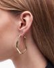 & Other Stories & Other Stories abstract hoop earrings in gold tone - 1