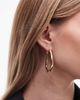& Other Stories & Other Stories abstract hoop earrings in gold tone - 3