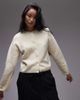 & Other Stories & Other Stories alpaca and wool blend cardigan with button front in light yellow - 2