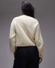 & Other Stories & Other Stories alpaca and wool blend cardigan with button front in light yellow - 4