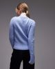 & Other Stories & Other Stories alpaca and wool blend crew neck knit sweater in light blue - 4