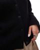 & Other Stories & Other Stories alpaca and wool cardigan with button front in black - 4