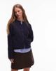 & Other Stories & Other Stories alpaca and wool cardigan with button front in blue-Navy - 1