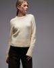 & Other Stories & Other Stories alpaca blend and wool crew neck knit sweater in butter yellow - 1