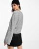 & Other Stories & Other Stories alpaca blend cardigan in gray melange - 3
