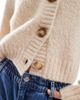 & Other Stories & Other Stories alpaca blend textured knit cardigan in off white - 2
