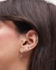 & Other Stories & Other Stories asymmetric twists small hoop earrings in gold - 3