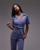 & Other Stories & Other Stories belted cord jumpsuit in light blue - 1