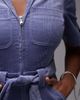 & Other Stories & Other Stories belted cord jumpsuit in light blue - 4