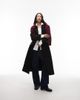 & Other Stories & Other Stories belted wool coat in black - 1