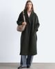 & Other Stories & Other Stories belted wool coat in dark green - 2
