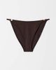 & Other Stories & Other Stories bikini bottom with shell straps in brown - 1