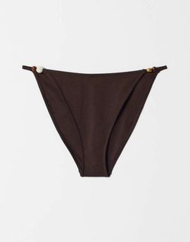 & Other Stories & Other Stories bikini bottom with shell straps in brown
