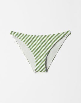 & Other Stories & Other Stories bikini bottoms in green stripes